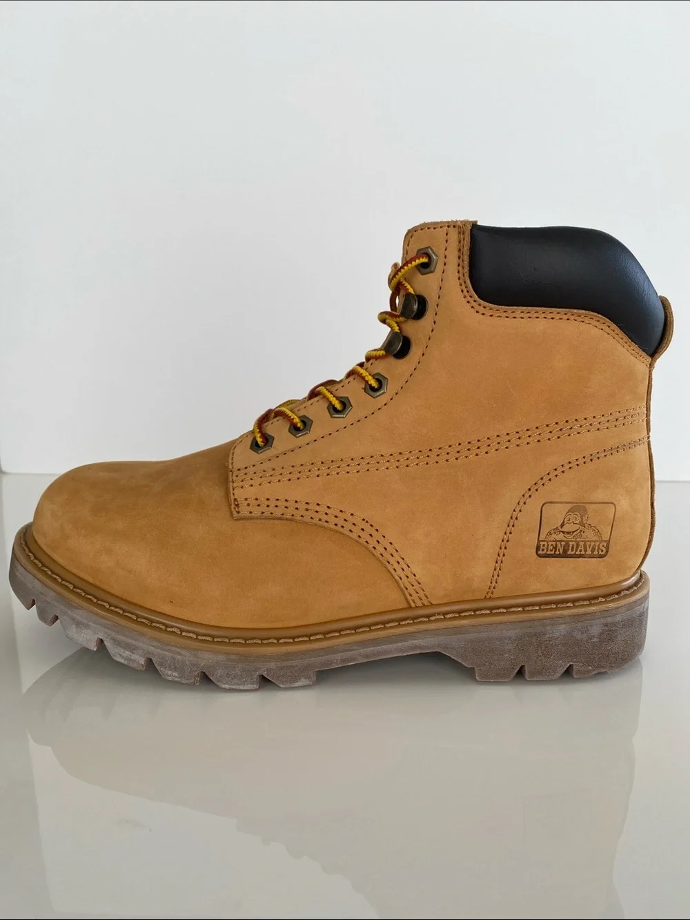 Vintage Y2K Rare Ben Davis Work Boots Tan Suede